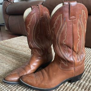 Justin Leather Cowboy Boots